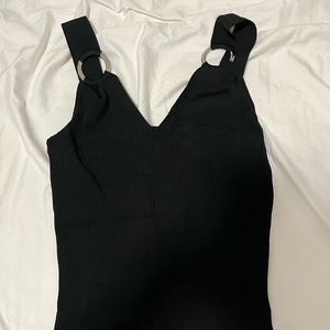 Stretch black tank top